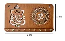 My Dream Carts Ganesha Om Chakra Key Holder for Home Decor Items _ Stylish Key Hanger Wall Mounted Decoration _ Handicraft Key Chain Stand _ Wooden Keychain Hangers for Office _ Wood Keys Organizer2.webp