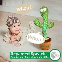 Storio Rechargeable Toys Talking Cactus Baby Toys for Kids Dancing Cactus Toys Can Sing Wriggle & Singing Recording Repeat What You Say Funny Education Toys for Children Playing Home Decor for Kids4.webp