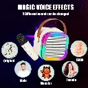 Wembley Rechargeable Karaoke Mic with Speaker for Singing _ Wireless Mini Portable Bluetooth Speaker with Microphone & LED Lights _ Cute Birthday Gift for Kids Musical Toys for Boys, Girls and Adults2.webp