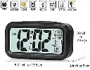 AERYS Digital Alarm Clock with Automatic Sensor, Date and Temperature Display, Compact Desk Table Clock for Students, Home, Office, Bedroom, Living Room,Home Decor, Corporate Use (Black Digital)1.webp