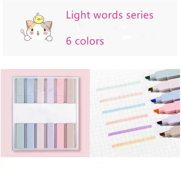 Shuttle Art 6 Pcs Aesthetic Cute Highlighters Bible Highlighters6.webp
