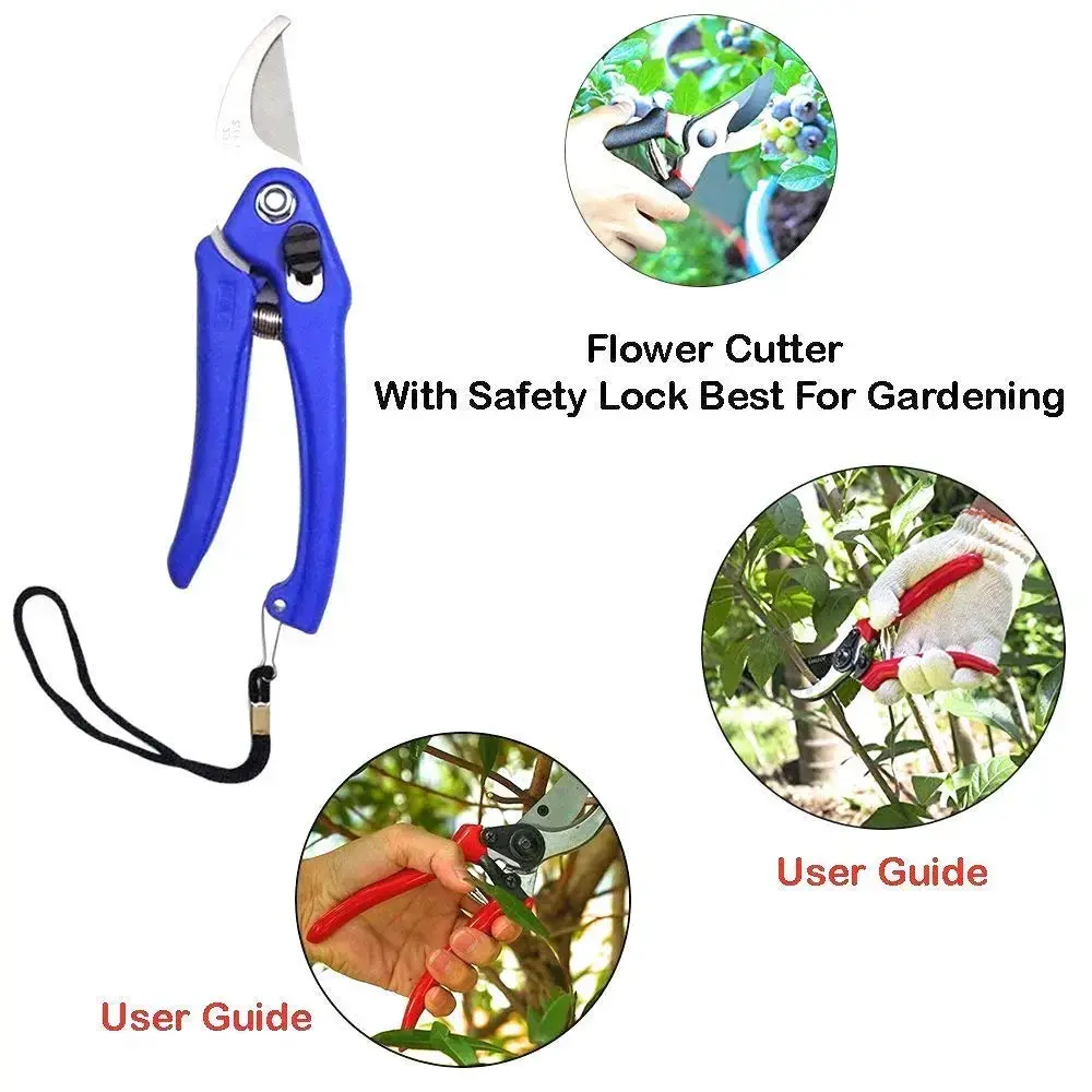 Oblivion Gardening Tool Set 4 Pcs – Pruner Shears, Hand Cultivator, Trowel & Fork with Wooden Handle for Planting, Weeding, Pruning & Soil Maintenance, Farming Equipment & Essential Garden Kit3.webp