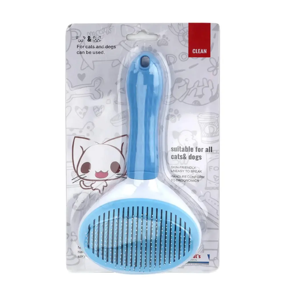 Depets Self Cleaning Slicker Brush, Pet Grooming Shedding Brush for Dogs and Cats - Easy to Remove Loose Undercoat, Pet Massaging Tool Suitable for Pets with Long or Short Hair Color May Vary6.webp