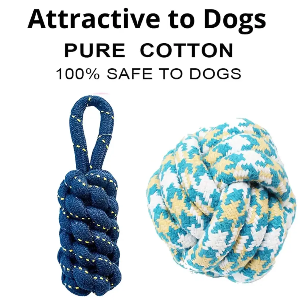 Agirav Tail Dog Toys + Dog Chew Toys + Puppy Teething Toys + Rope Toys + Dog Toys for Small to Medium Dog Toys + Dog Toy Pack(Pack of 5)2.webp