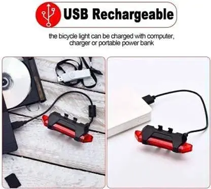 Gadget Deals 2-in-1 Rechargeable Cycle Light and Horn with Cycle Tail Light LED Cycle Light for Bicycle Front Rear Light Combo _ Cycle Lights for Bicycle4.webp
