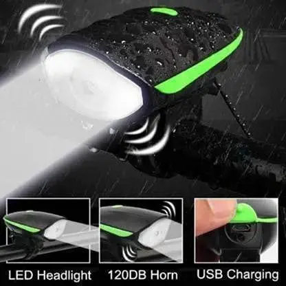 Gadget Deals 2-in-1 Rechargeable Cycle Light and Horn with Cycle Tail Light LED Cycle Light for Bicycle Front Rear Light Combo _ Cycle Lights for Bicycle1.webp