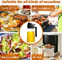 Vasukie 2-in-1 Olive Oil Sprayer and Dispenser Bottle for Kitchen _ 500ml Glass Oil Bottle with Premium Nozzle _ Cooking Oil Sprayer for Healthy Cooking and Salad Making (2 in 1 Oil Bottle)4.webp