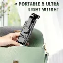 Kratos K14 Selfie Stick Tripod, 100CM Length with Light, 3 in 1 Multifunctional Design, Rechargable LED Light with Two Brighness Levels for Make up, Selfie & Photo Shoot with Bluetooth Remote7.webp