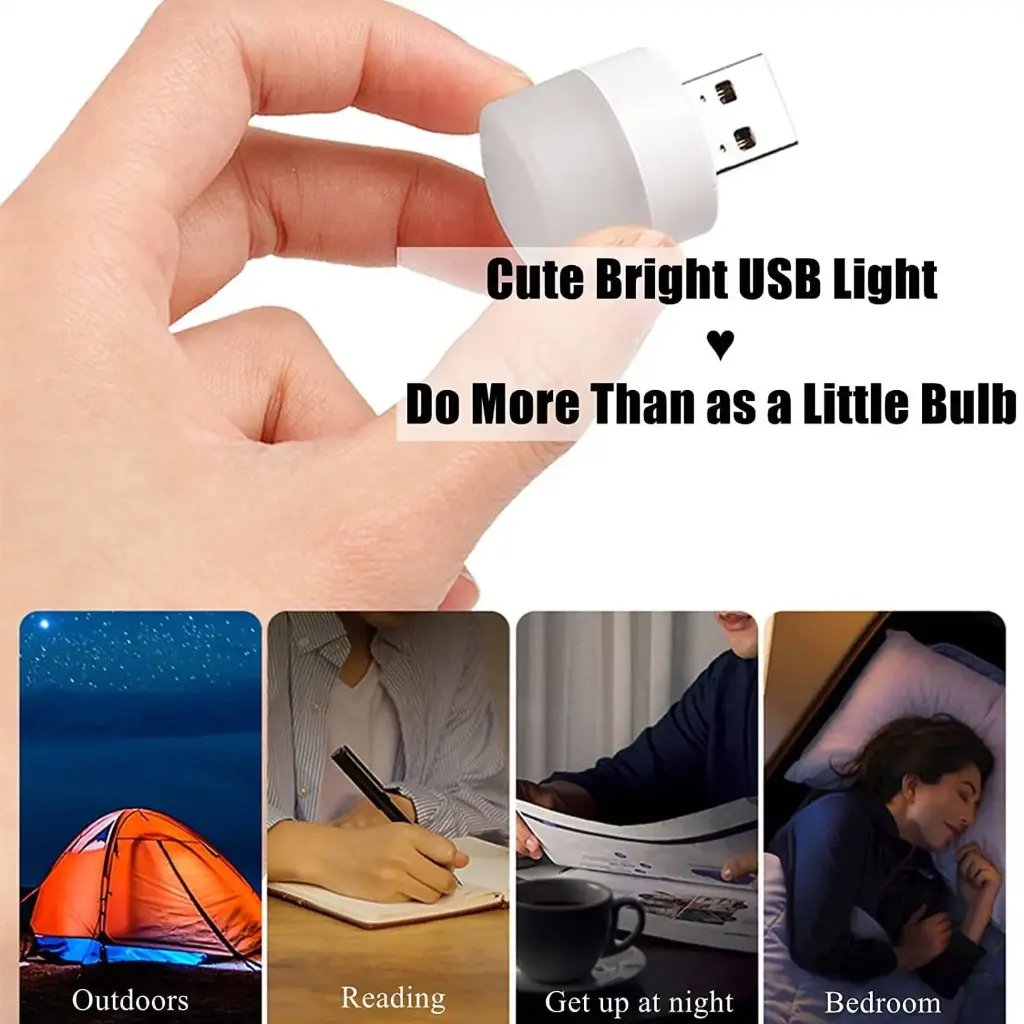 carexo CUTE LIGHT 6 mini usb led light for camping _night light Led Light  (White)-2.webp.jpg