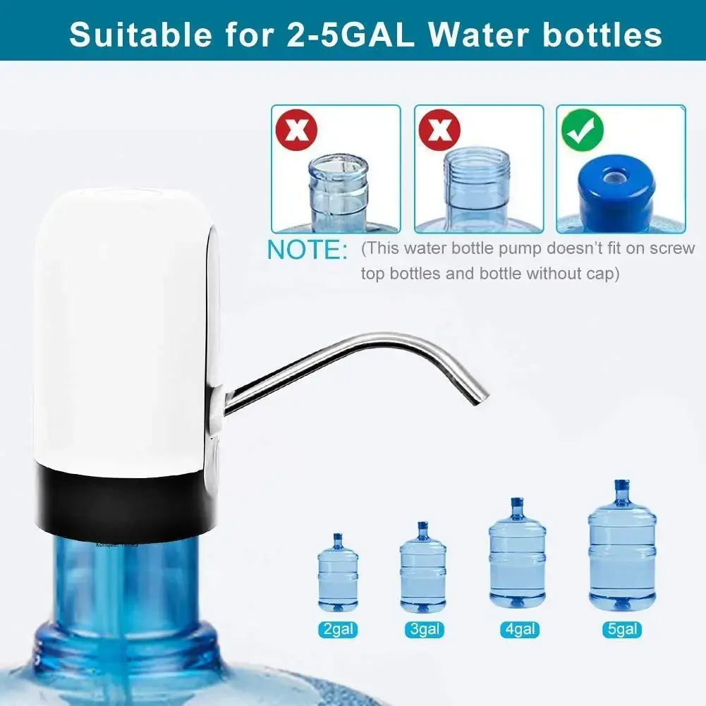 Konquer TimeS KTS Automatic Wireless Water Can Dispenser Pump for 20 Litre Bottle Can, with Low Noise & High Efficiency6.webp