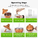 Pure Aroma Wooden Finish Humidifier & Essential Oil Diffuser _ Ultrasonic Cool Mist _ LED Night Light _ Aroma Diffuser for Home, Office, Bedroom & Yoga _ Air Freshener7.webp