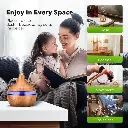 Pure Aroma Wooden Finish Humidifier & Essential Oil Diffuser _ Ultrasonic Cool Mist _ LED Night Light _ Aroma Diffuser for Home, Office, Bedroom & Yoga _ Air Freshener6.webp