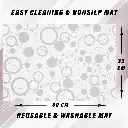 Kuber Industries Multipurpose Refrigerator Drawer Mat_Circle Design & Water Proof PVC Material_Size-48 cm x 33 cm,Pack of 6 (White), Polyvinyl Chloride2.webp