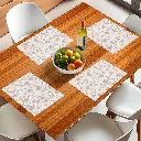 Kuber Industries Multipurpose Refrigerator Drawer Mat_Circle Design & Water Proof PVC Material_Size-48 cm x 33 cm,Pack of 6 (White), Polyvinyl Chloride1.webp