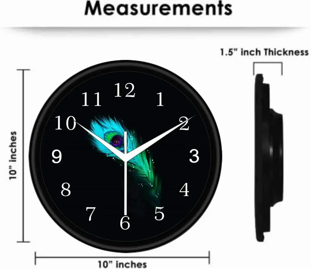 PR Craft Analog 25 cm X 25 cm Wall Clock  (Black, With Glass, Standard)-1.webp.jpg