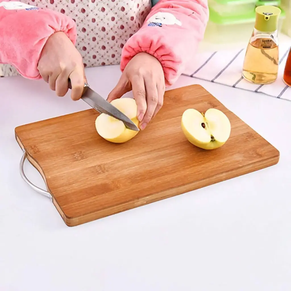 Flipkart SmartBuy (33_23) Thick Wooden Bamboo Kitchen Chopping Cutting Slicing Board with Holder for Fruits Vegetables Meat Wooden Cutting Board  (Brown Pack of 1 Dishwasher Safe)-3.webp.jpg