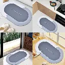 Kintota Rubber Bathroom, Oval Door Mat, Floor, Bath Mat, Carpet _ Non Slip Mat for Bathroom Cushion, Super Absorbent Soft Carpet, Quick Dry Dirt Barrier for Home, Office, (40X60Cm), Multicolour1.webp