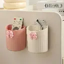 THE SR BRAND Wall Mounta Esthetic Cosmetics Makeup Organizer _ Modern Plastic Cosmetic Storage_ Lightweight Bathroom Accessory Holder for Brushes, Tubes (Multi Color)(PACK OF 2), Multicolor3.webp