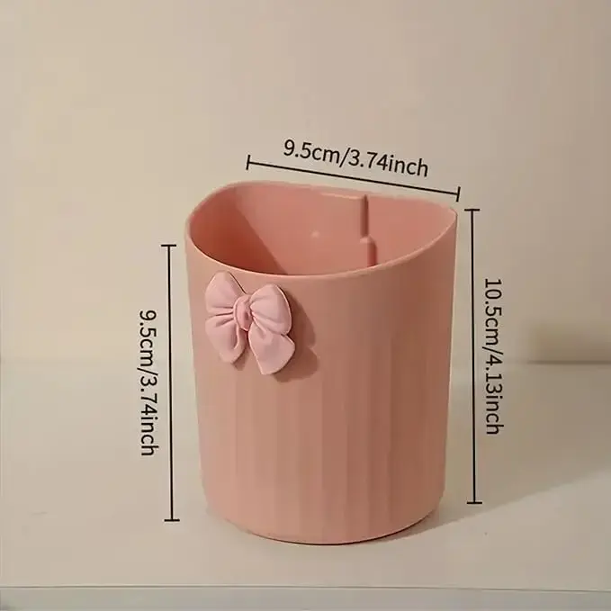 THE SR BRAND Wall Mounta Esthetic Cosmetics Makeup Organizer _ Modern Plastic Cosmetic Storage_ Lightweight Bathroom Accessory Holder for Brushes, Tubes (Multi Color)(PACK OF 2), Multicolor1.webp