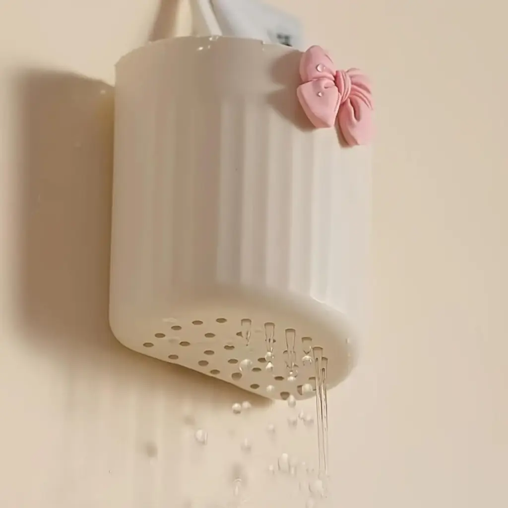 THE SR BRAND Wall Mounta Esthetic Cosmetics Makeup Organizer _ Modern Plastic Cosmetic Storage_ Lightweight Bathroom Accessory Holder for Brushes, Tubes (Multi Color)(PACK OF 2), Multicolor5.webp