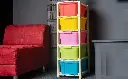 GROZNOL 5XL Plastic Modular Drawer System for Home, Office, Hospital, Parlor, School, Doctors, Home and Kids, Product Dimension When assembeled (27cmx32cmx85 cm) (5 XL) (MultiColour)1.webp
