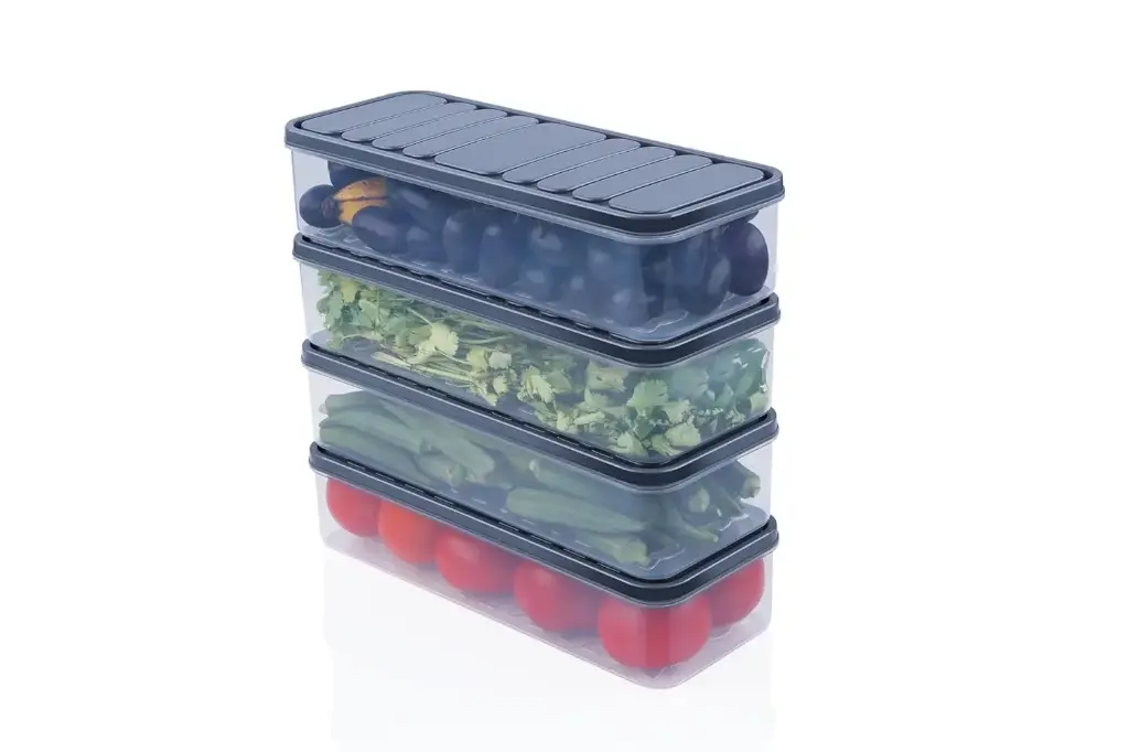 SATVIKAYA Air Tight Plastic Storage Containers Set for Kitchen _ Pantry Organizers Kitchen Accessories Items,Fridge Storage Boxes _ Leak-Proof, Durable, and Space-Saving (4, 2500ml) (1200 ML, 6)3.webp