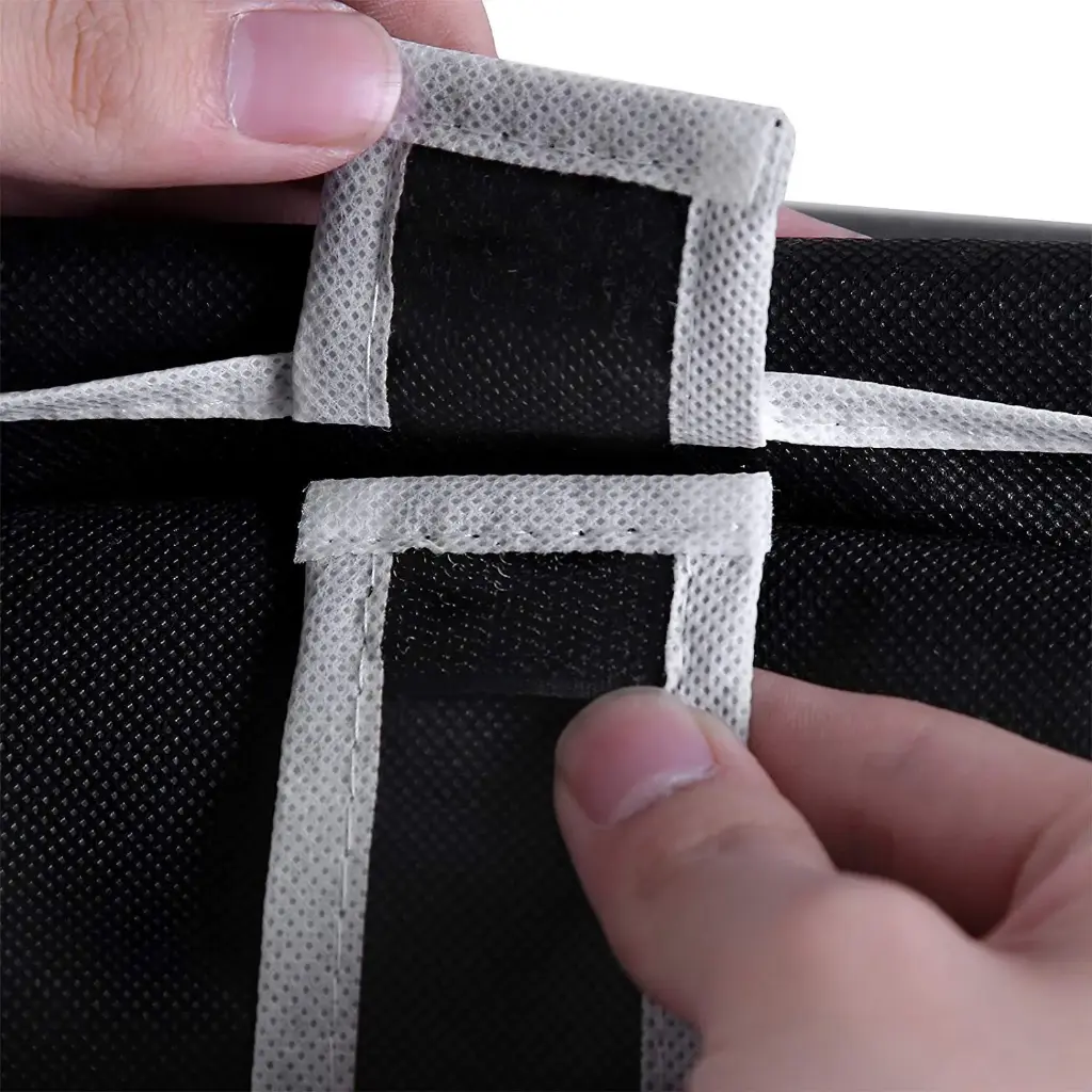 Ebee 4 Shelves Collapsible Metal Shoe Rack (Black)4.webp