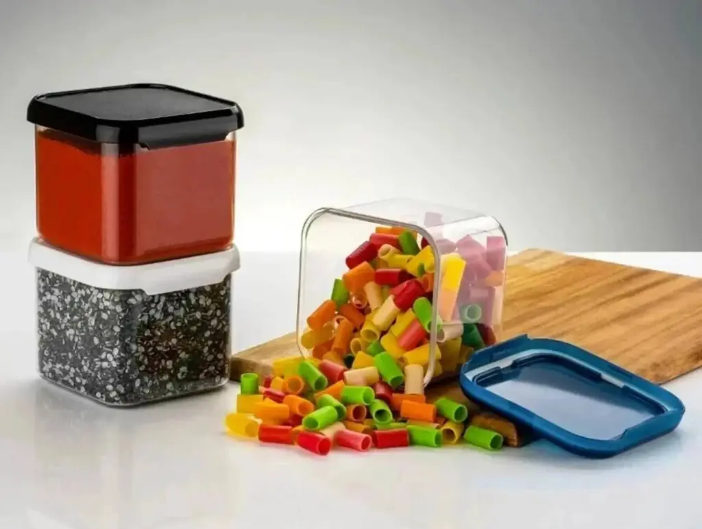 SARAZA Plastic Grocery Container  - 550 ml  (Pack of 12, Black)-4.webp.jpg