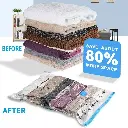 Quicknik Smart vaccum saver compression -(2Small, 2 Medium, 1Large) with Pump High Volume Storage Vacuum Bags  (Pack of 5)-3.webp.jpg