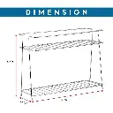 Cri8Hub Tabletop Spice Rack For Your Kitchen_Countertop Spice s And Masala Rack 2 -Tiered Shelf And 2 Layer Stainless Steel And Special Countertop Spice Rack1.webp