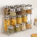 Tabletop Spice Steel Rack for Spices and Masala Rack 2 -Tiered Shelf