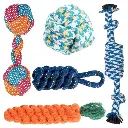 Dog Chew & Teething Rope Toys Pack of 5 for Small to Medium Dogs