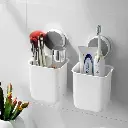 Plastic Toothbrush Holders for Bathroom (Set of 2)