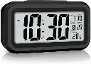 Digital Alarm Clock with Automatic Sensor, Date and Temperature Display