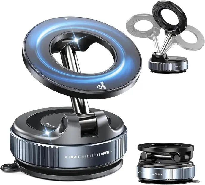 360° Magnetic Phone Holder – Hands-Free Car & Home Mount, Fits All Phones (Extended)