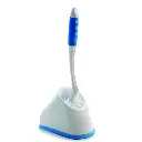Toilet Brush with Holder Pack of 1 |Flexible Bristles & Rubberised Firm Grip Plastic Sturdy Handle |Suitable for Western & Indian Toilet Bathroom Brush