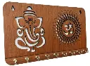 Shri Ganesha Om Chakra Handicraft Key Holder for Home Decor