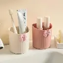 Wall Mount Lightweight Bathroom Accessory Holder for Brushes, Tubes (Multi Color)(PACK OF 2)