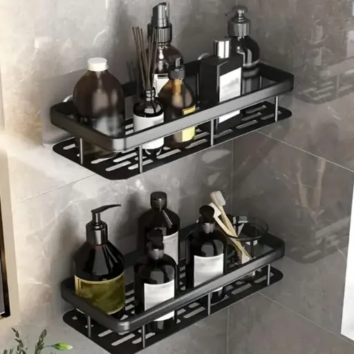 [CADDY001] Self-Adhesive Multipurpose Wall Mounted Bathroom Shelves