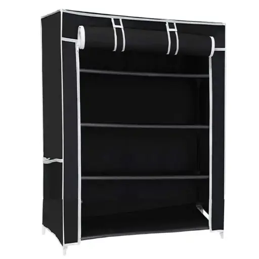 [SHOERACK001] 4 Shelves Collapsible Metal Shoe Rack - 4 Layers
