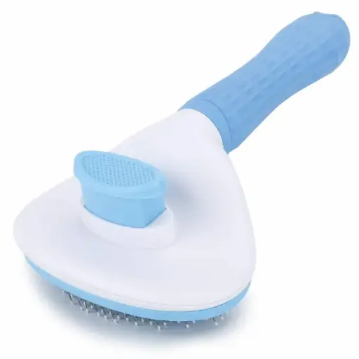 [SEEDS001] Self Cleaning Slicker Brush, Pet Grooming Shedding Brush for Dogs and Cats